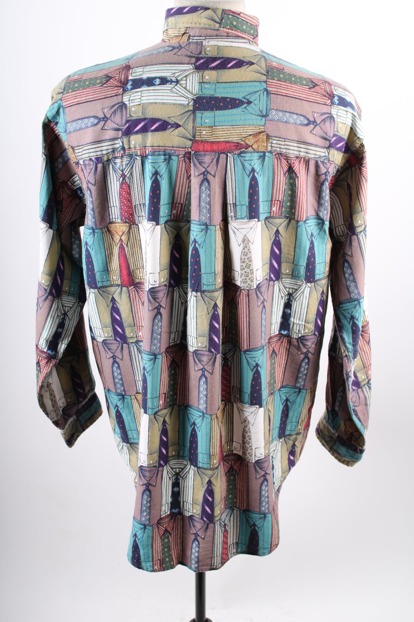 Vintage 90s Alexander Julian Colours Shirt Print Shirt Mens Size Medium