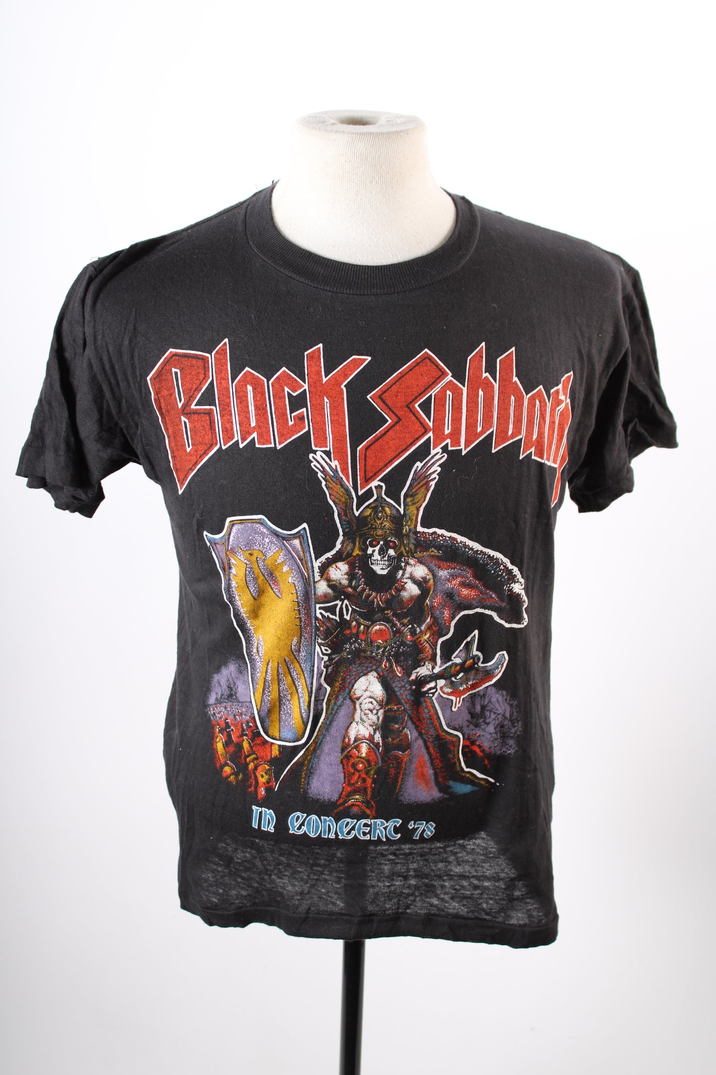 Vintage 1978 Black Sabbath Concert Tour T-Shirt Parking Lot Boot Mens Large
