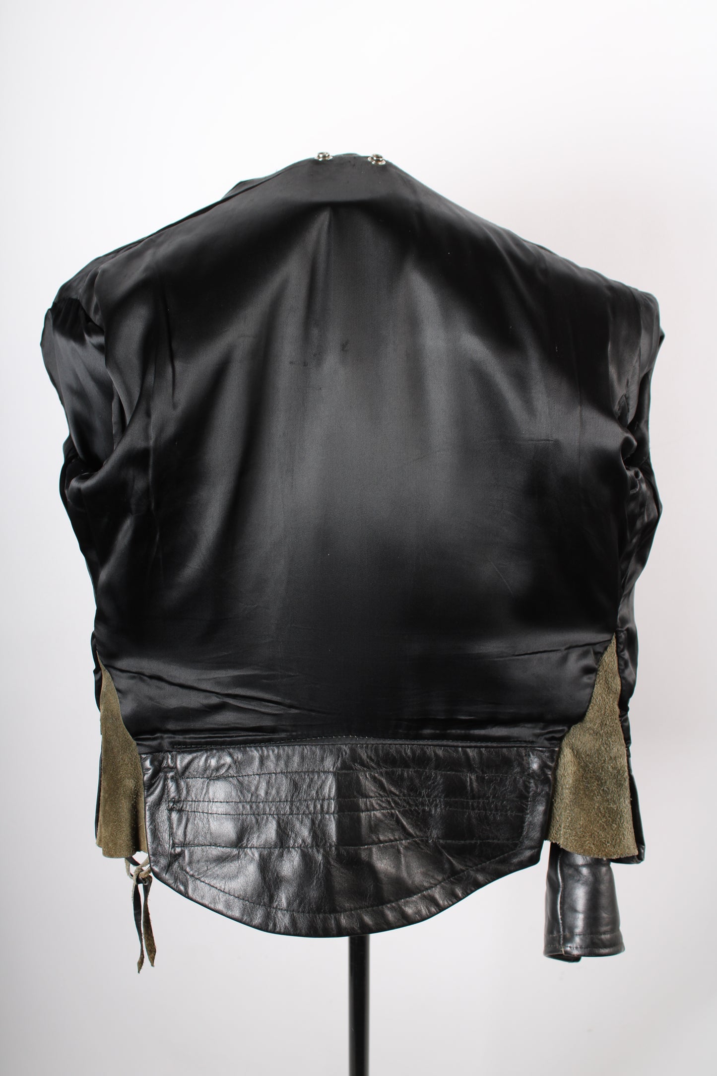Vintage Cal CHP Horsehide Leather Motorcycle Jacket Mens Size 38 USA Made