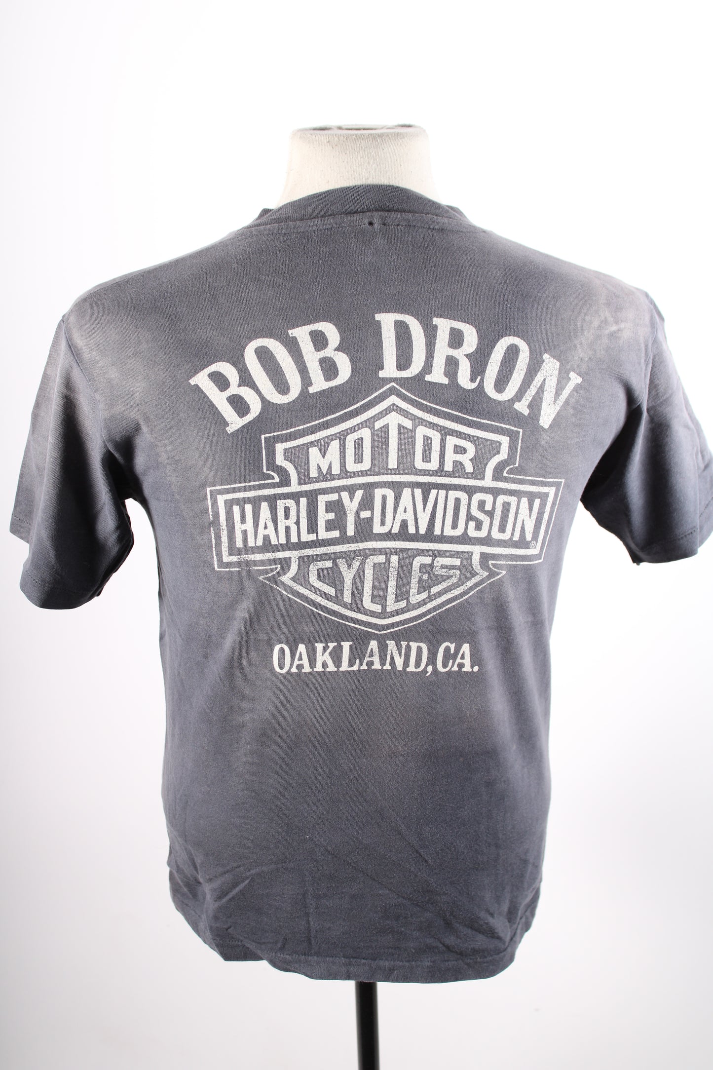 Vintage 80s Harley Davidson 3-D Emblem Oakland Motorcycle Biker T-Shirt Mens Medium