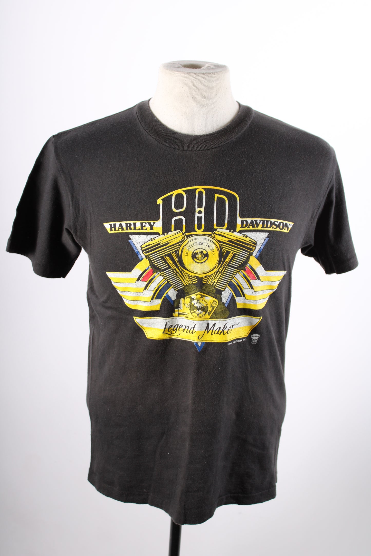 Vintage 1980s Harley Davidson Motorcycle Biker T-Shirt Mens Size Medium USA