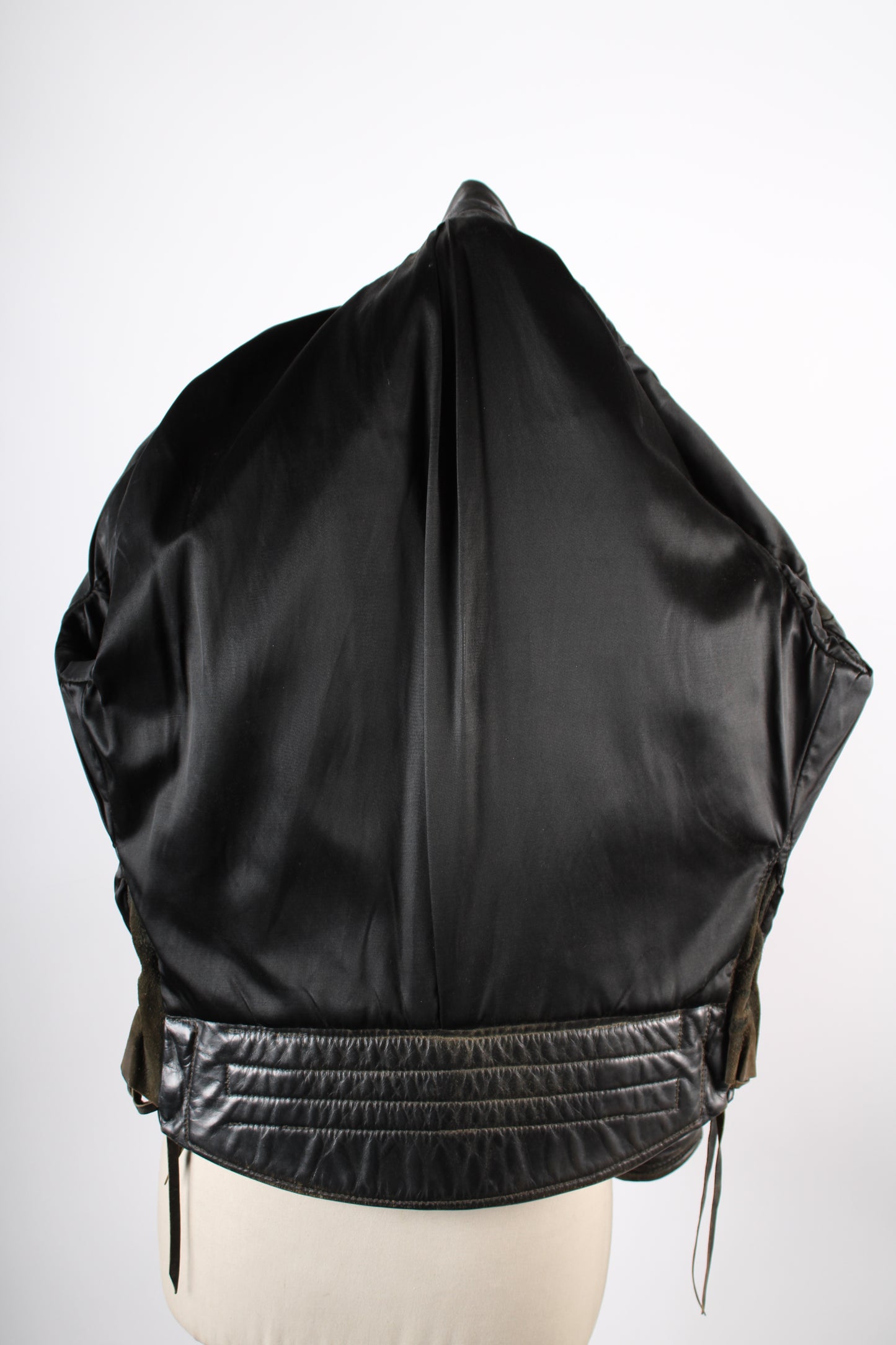 Vintage 60s 70s Langlitz Black Leather Columbia Motorcycle Coat Jacket Mens 42-44