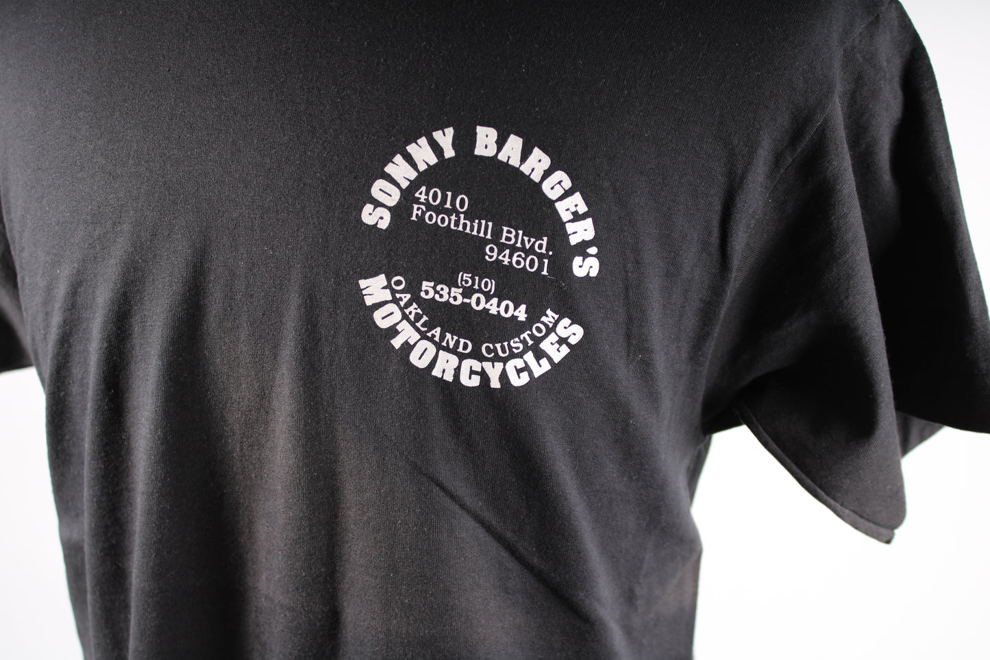 Vintage 80s Sonny Barger Hells Angels Shop Motorcycle Biker T-Shirt Mens Large