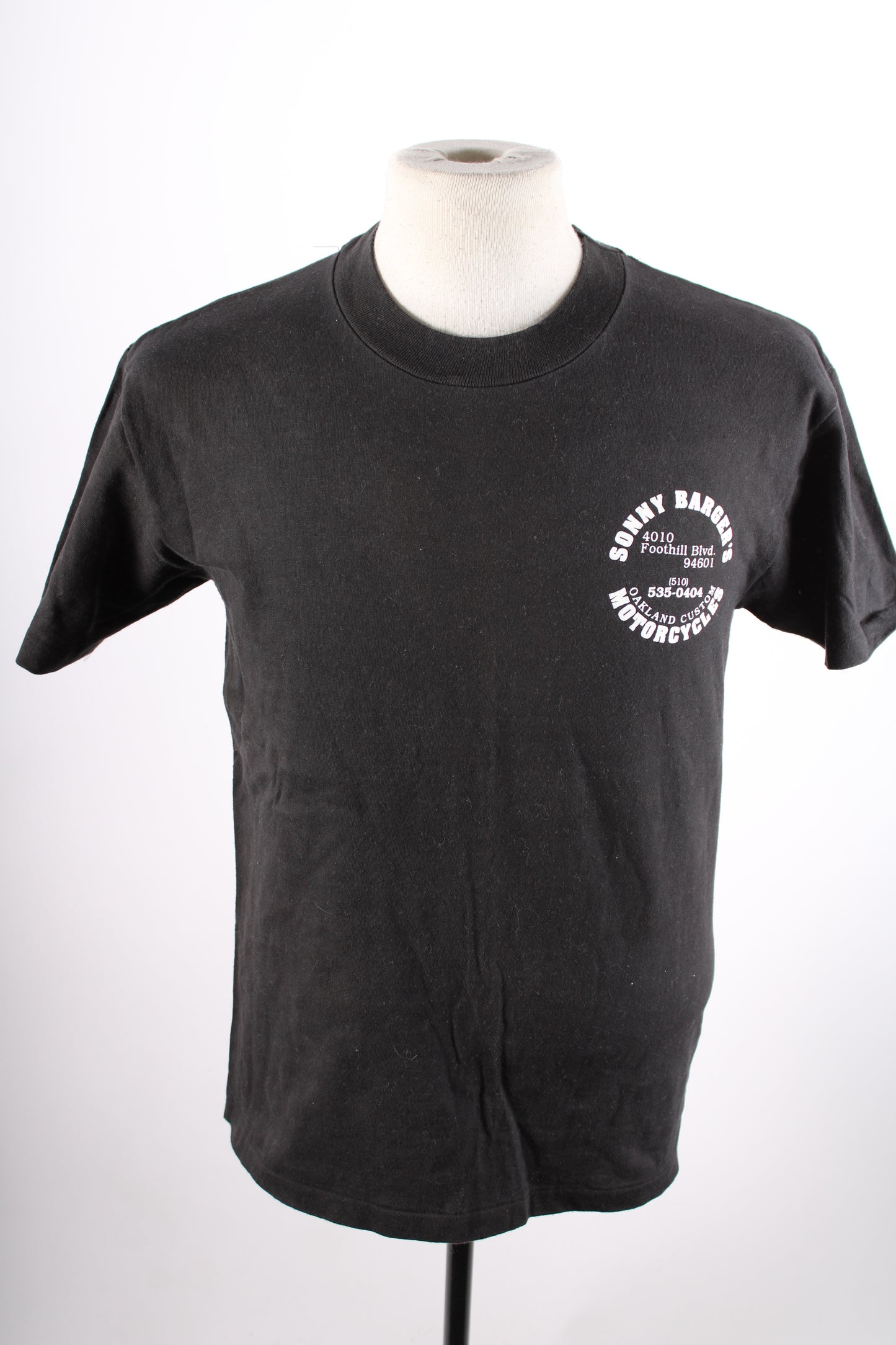 Vintage 80s Sonny Barger Hells Angels Shop Motorcycle Biker T-Shirt Mens Large