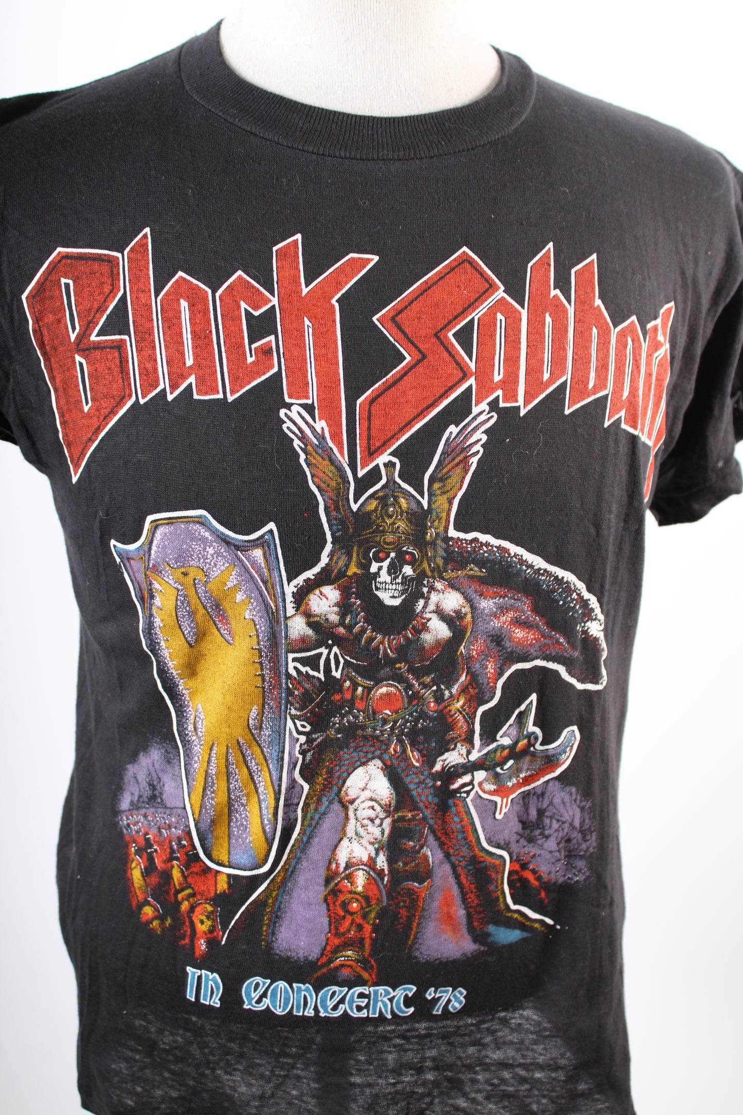Vintage 1978 Black Sabbath Concert Tour T-Shirt Parking Lot Boot Mens Large