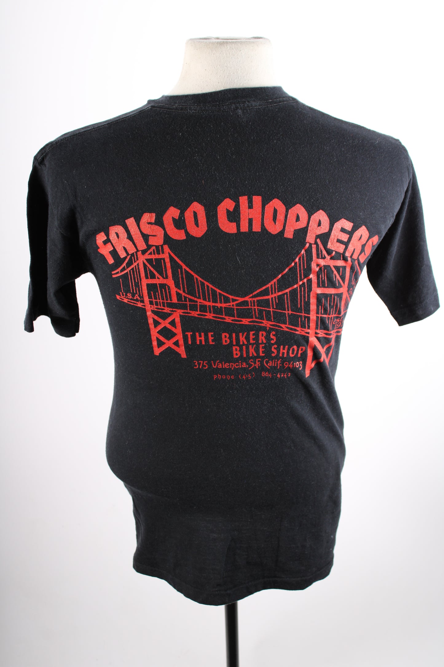 Vintage 1980s Frisco Choppers Motorcycle Biker T-Shirt Mens Medium