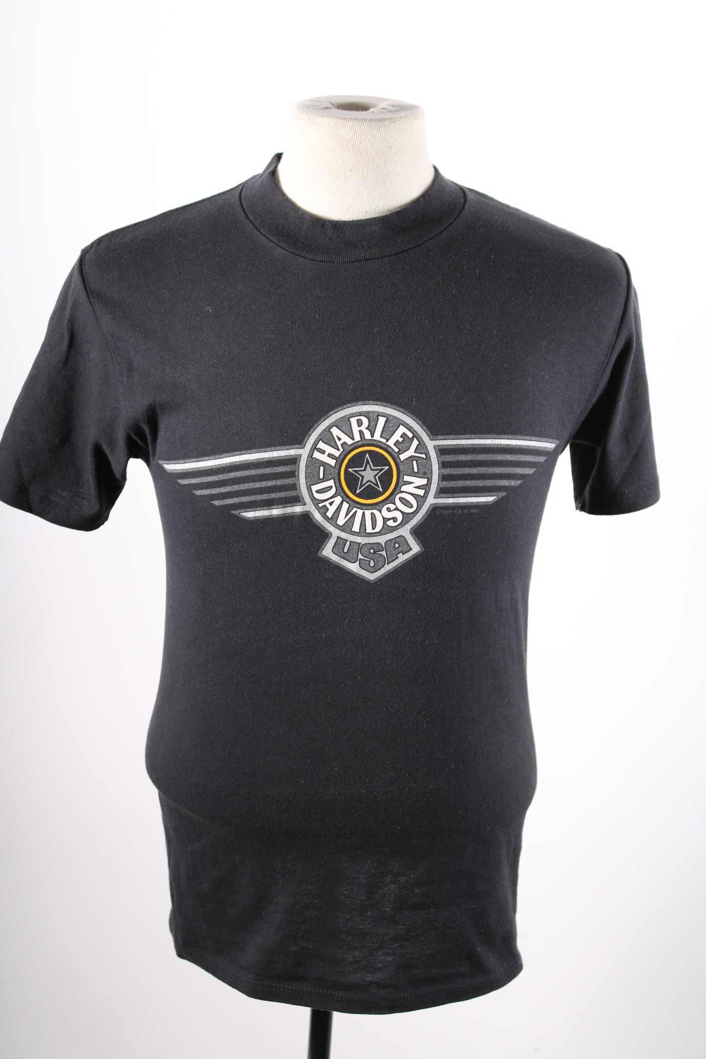 Vintage 80s Harley Davidson USA Georgia Motorcycle Biker T-Shirt Mens Medium