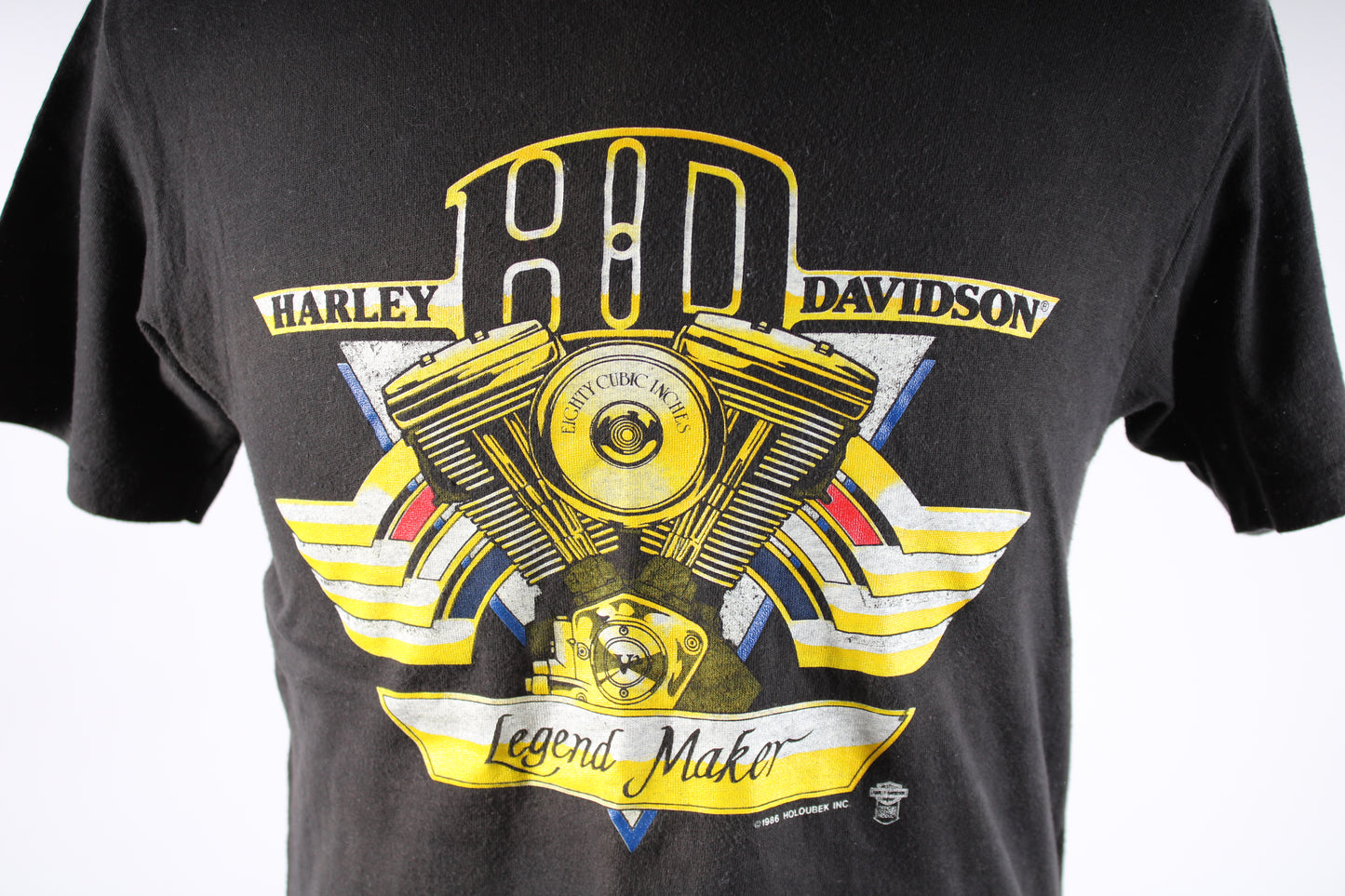 Vintage 1980s Harley Davidson Motorcycle Biker T-Shirt Mens Size Medium USA