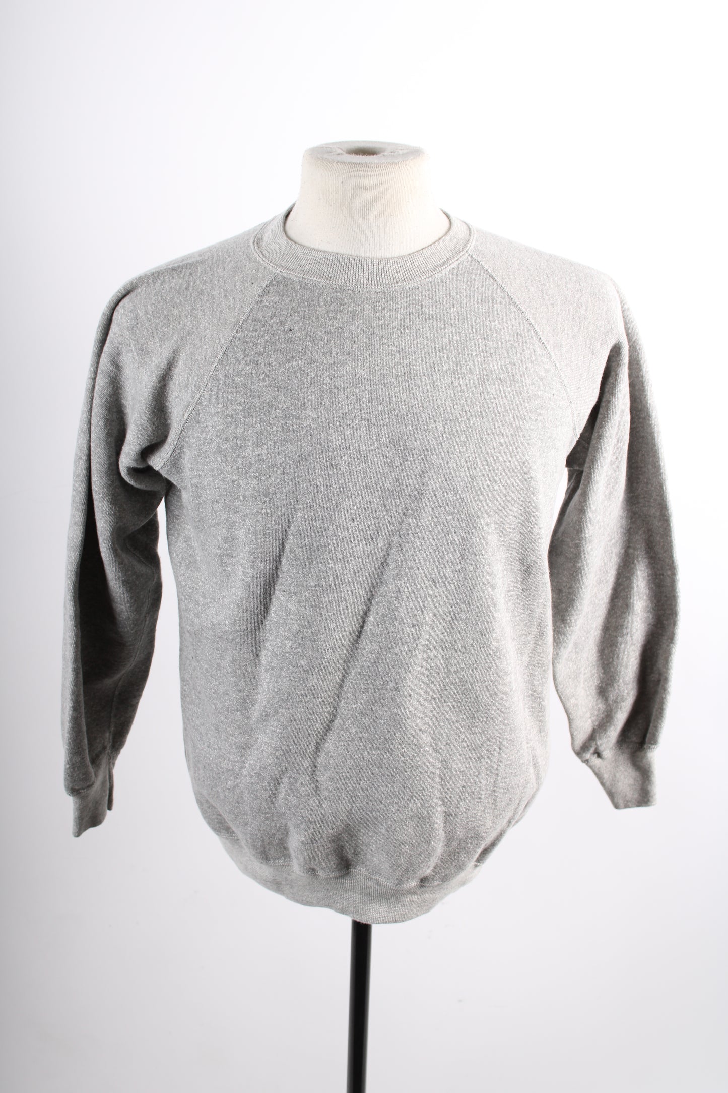 Vintage 1960s Gray Cotton Blank Sweatshirt Mens Size Medium